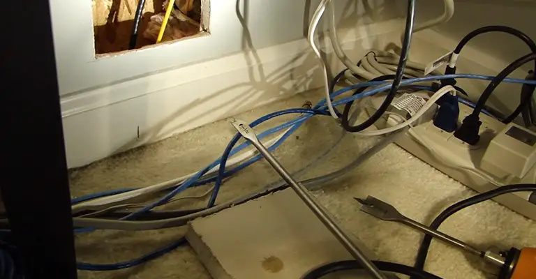Running Cable Wires Through Finished Walls