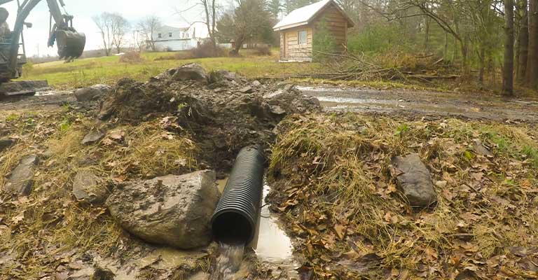 What Type of Drainage Pipe Should You Use Under a Driveway?