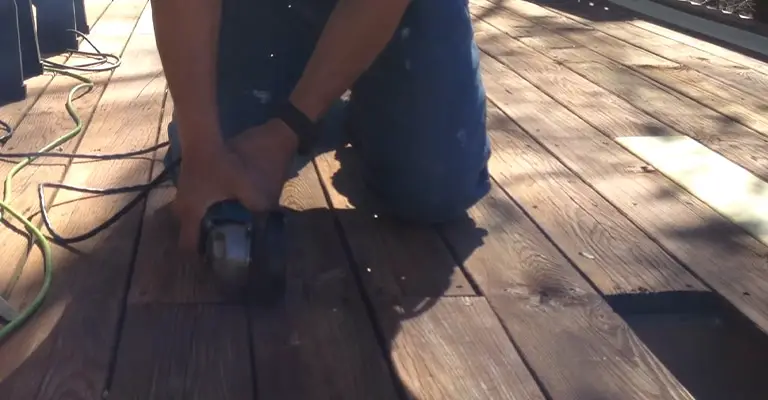 Cutting The Decking Boards