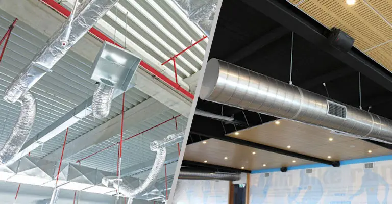 Difference Between Flexible And Metal Ductwork