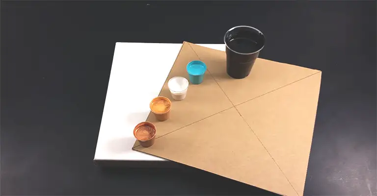 Cardboard paint