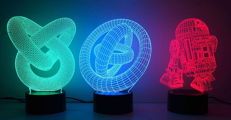 3D Illusion LED lamps