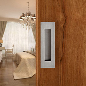 5. Sehrgut Rectangular Satin Brushed Flush Pull Best Pocket Door Hardware Reviews