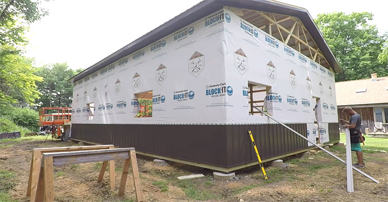 using Corrugated Metal to side a garage