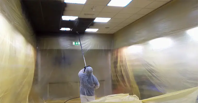 how to paint cardboard celling tile