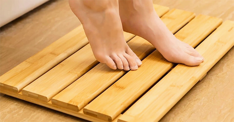  Bamboo Shower Floor