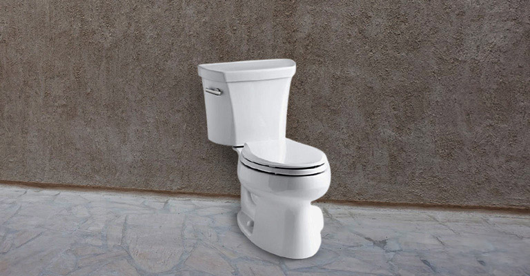 Kohler K-3998-0 Wellworth Elongated 1.28 GPF Toilet, White