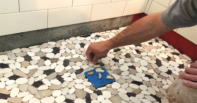 Pebbles Shower Flooring