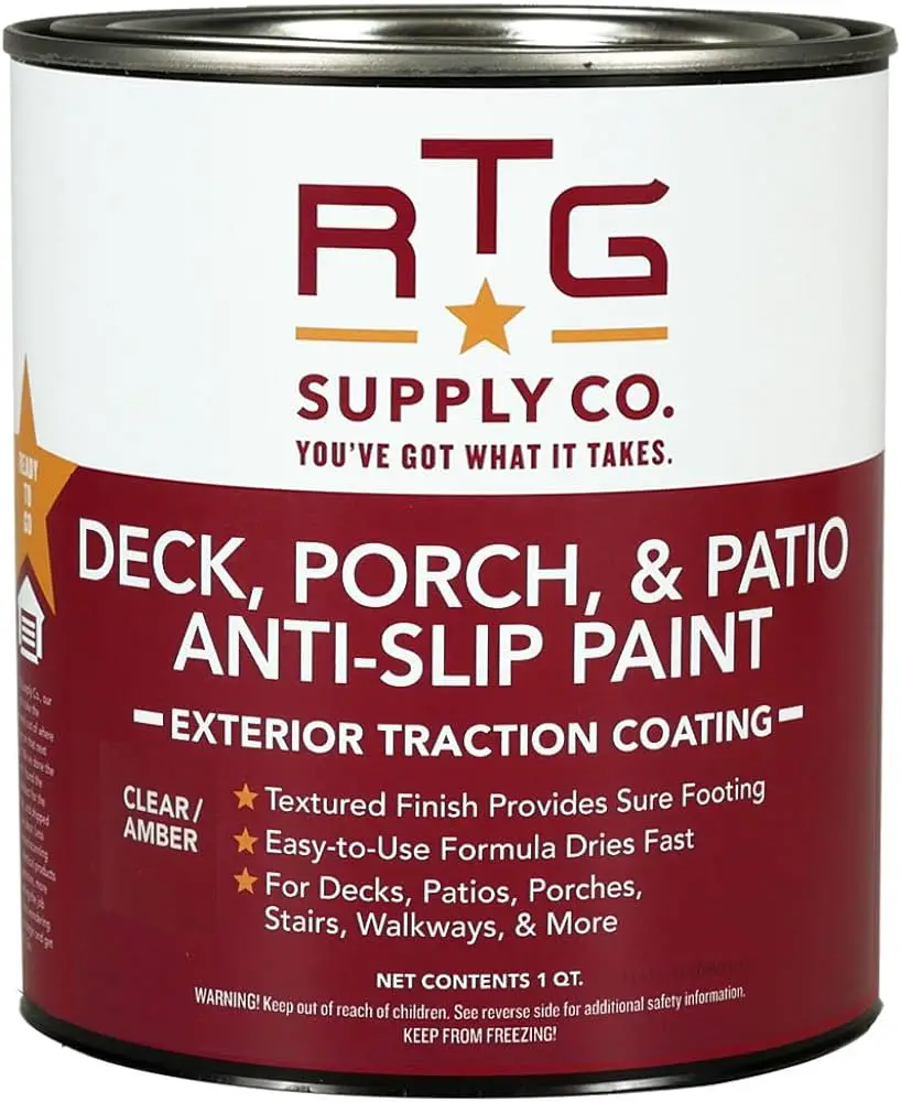 RTG Deck Porch Patio Anti Slip Paint Best Paint to Cover Polyurethane
