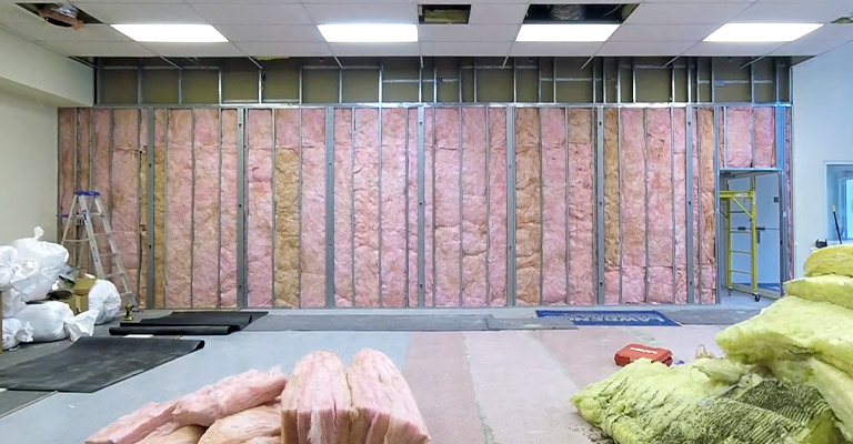 Fiberglass for soundproofing