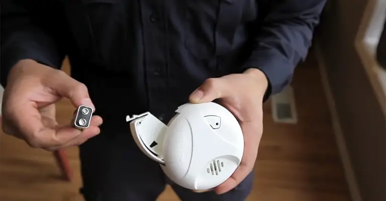 Dying Battery causes of smoke alarms sounding of during the night time 