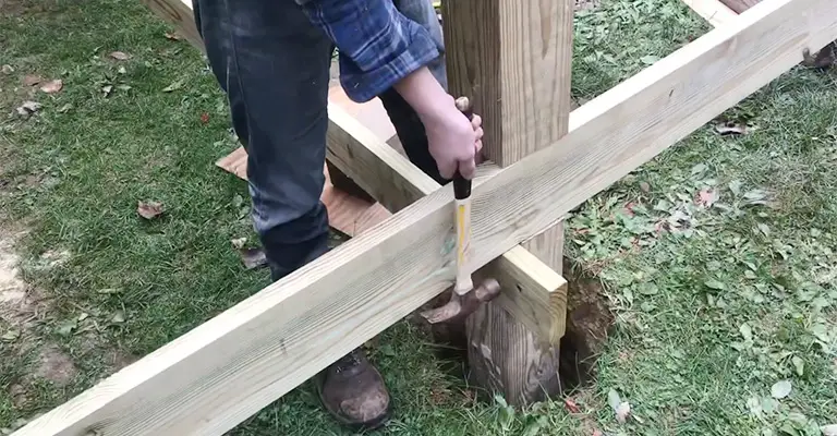 How Do You Attach a 2x6 to Notched 6x6 Post