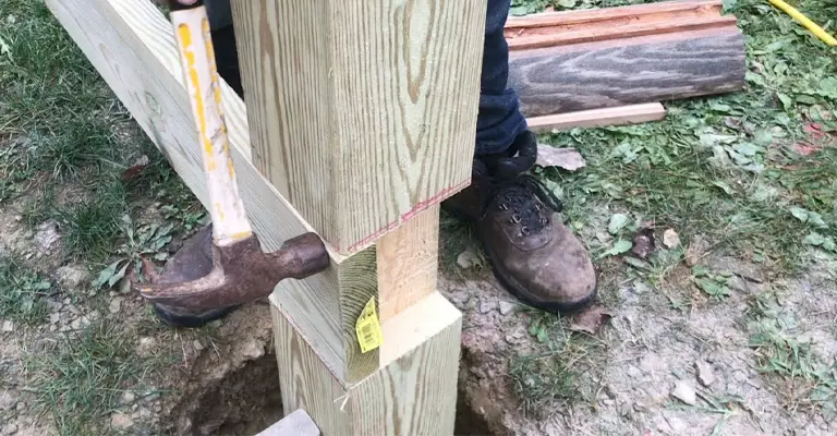How Do You Attach a 2x6 to Notched 6x6 Post