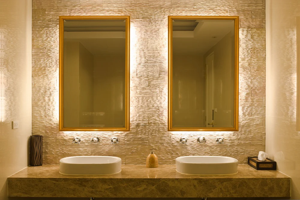 bathroom led mirrors bright a822a6d1 3cca 44fa 9250 83b4d2b72273 Bathroom Lighting Design: Illuminating Decor Products for a Beautiful Space